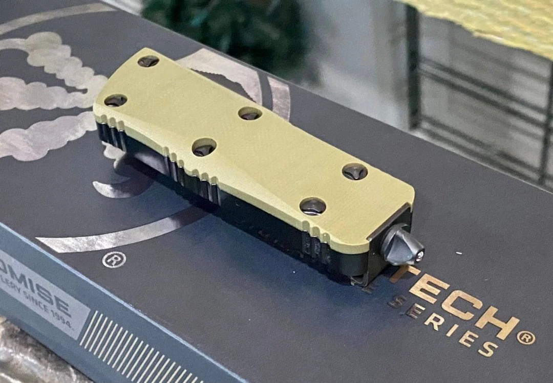Promo ๐ Microtech 238-1GTODS Troodon Mini 1.99" D/E SS OD GREEN G10 OTF Auto Knife ๐ฏ 3 Microtech 238-1GTODS Troodon Mini 1.99" D/E SS OD GREEN G10 OTF Auto Knife