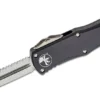 Microtech 702-12 Hera OTF Auto Knife 3.125" Stonewashed Plain/Serrated D/E