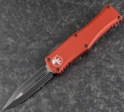 All Knife Brands MICROTECH 702-1RD HERA D/E BLACK STD RED HANDLES