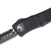Microtech Troodon Tactical Auto OTF Knife Black Plain/Serrated D/E Blade All Knife Brands