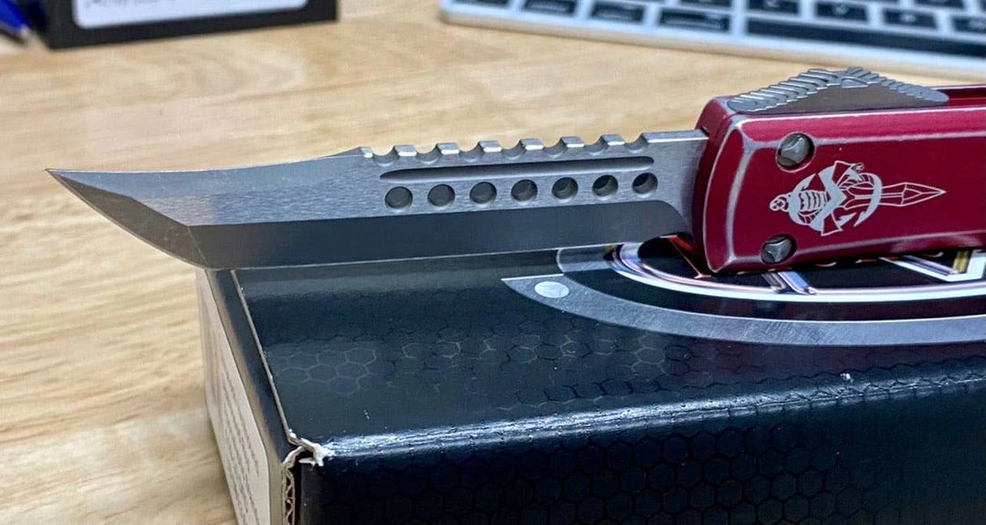 Best Sale ✨ All Knife Brands Microtech Ultratech Hellhound Signature 119-10 - Distressed Red Knife ❤️ 3 All Knife Brands Microtech Ultratech Hellhound Signature 119-10 - Distressed Red Knife