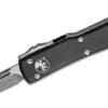 Microtech UTX-70 Mini AUTO OTF Knife 1.9" S/E Stonewashed, Black