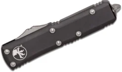 Microtech UTX-85 OTF Knife 3" Apoc D/E, Black Handles 232-10AP All Knife Brands