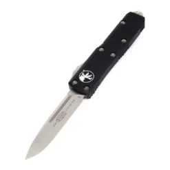 Microtech UTX-85 S/E Black Handle Stonewashed Blade 231-10