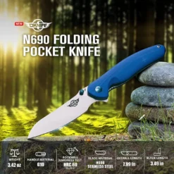 OLIGHT OKNIFE Drever N690 Tactical EDC Folding Pocket Knife - G10