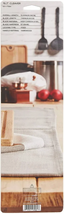 Best Sale 😍 Ontario Old Hickory 76-7 USA Cleaver (O7060) 🥰 11 Ontario Old Hickory 76-7 USA Cleaver (O7060)