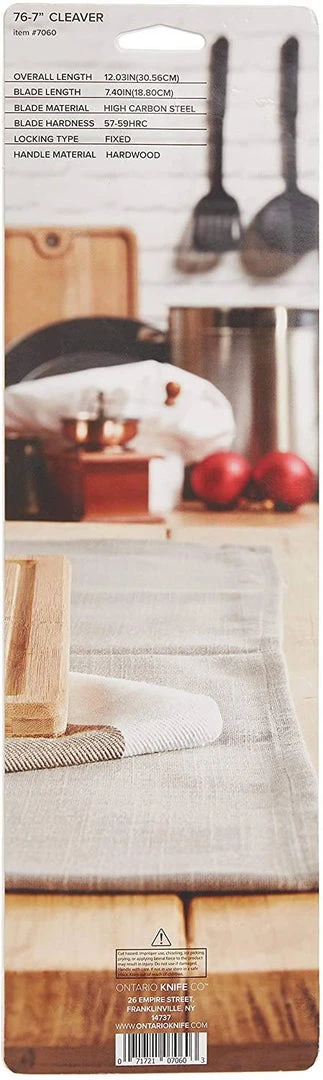 Best Sale 😍 Ontario Old Hickory 76-7 USA Cleaver (O7060) 🥰 6 Ontario Old Hickory 76-7 USA Cleaver (O7060)