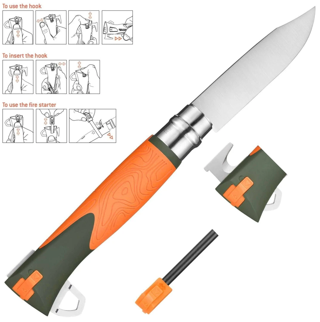 Wholesale ๐คฉ Opinel No 12 Explore Folding Survival Pocket Knife ๐ฏ 6 Opinel No 12 Explore Folding Survival Pocket Knife