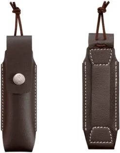 Opinel No.8 Carbon Knife With Sheath, Wooden Slide Gift Box (France)