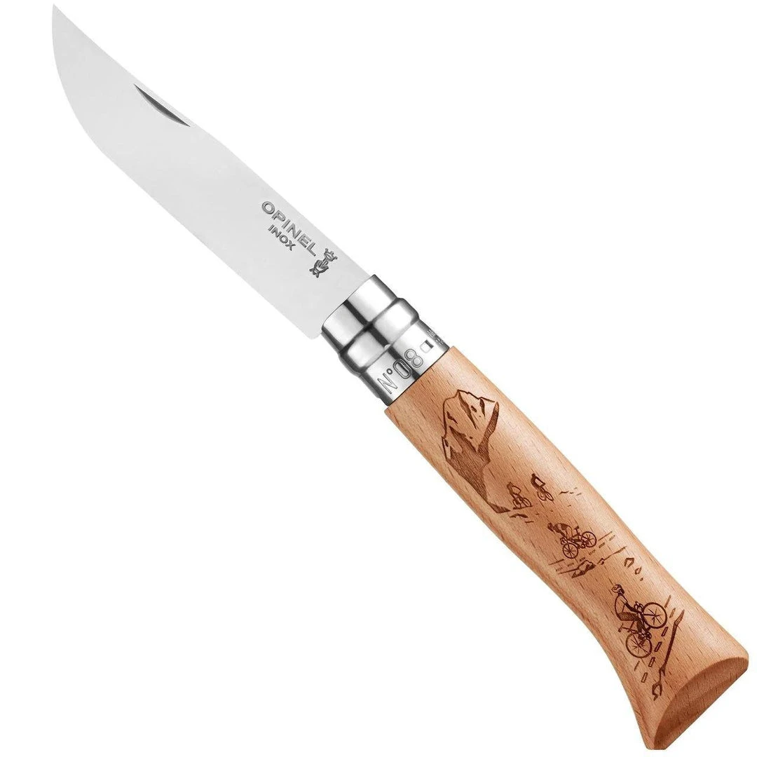 Promo ๐ Opinel No.8 Engraved Handle Knife (France) โญ 5 Opinel No.8 Engraved Handle Knife (France)