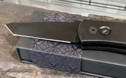 Hot Sale 😍 PROTECH KNIVES All Knife Brands Pro-Tech Emerson E7T Operator Tritium Button Tanto Knife (3.25" Black) 👏 10 PROTECH KNIVES All Knife Brands Pro-Tech Emerson E7T Operator Tritium Button Tanto Knife (3.25