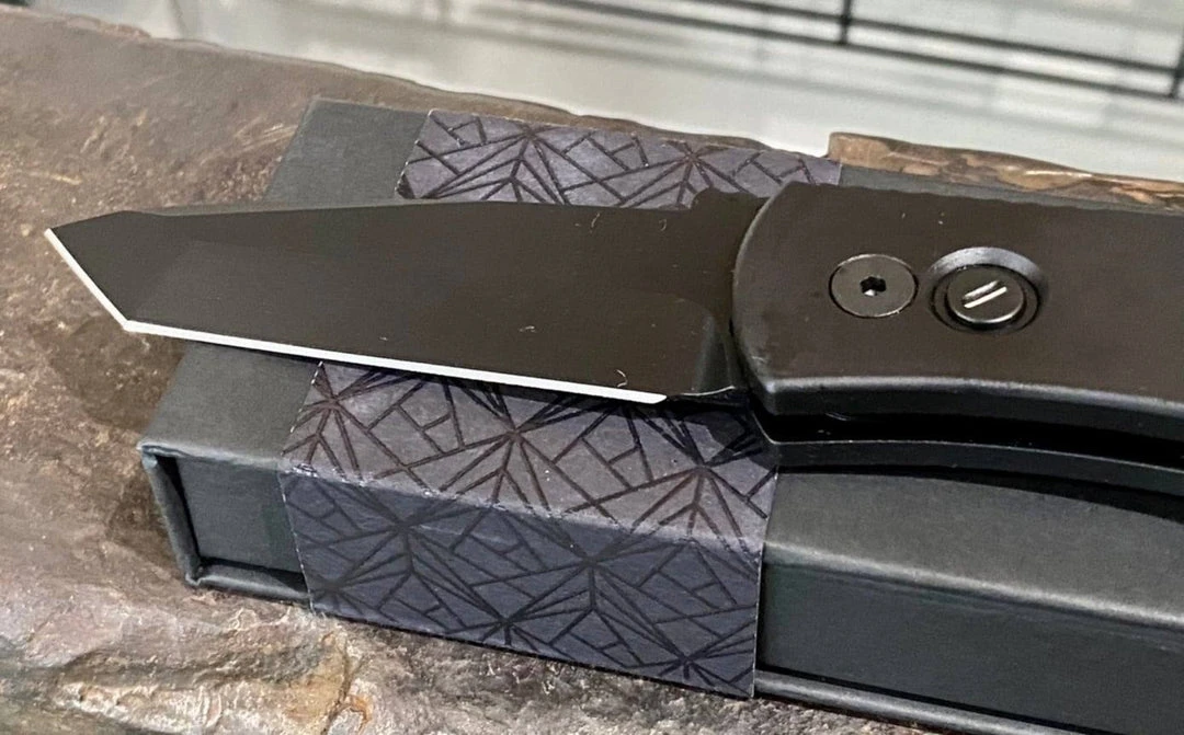 Hot Sale 😍 PROTECH KNIVES All Knife Brands Pro-Tech Emerson E7T Operator Tritium Button Tanto Knife (3.25" Black) 👏 6 PROTECH KNIVES All Knife Brands Pro-Tech Emerson E7T Operator Tritium Button Tanto Knife (3.25" Black)