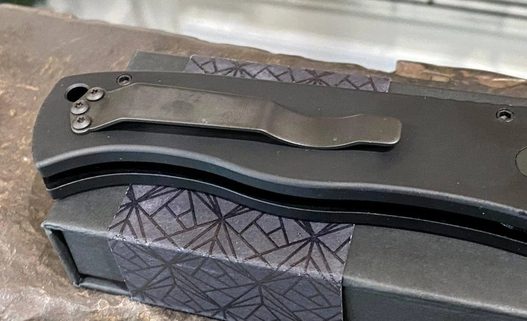 Hot Sale 😍 PROTECH KNIVES All Knife Brands Pro-Tech Emerson E7T Operator Tritium Button Tanto Knife (3.25" Black) 👏 7 PROTECH KNIVES All Knife Brands Pro-Tech Emerson E7T Operator Tritium Button Tanto Knife (3.25" Black)