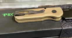 PROTECH KNIVES Pro-Tech Runt 5 R5112 Auto Solid Bronze (1.9