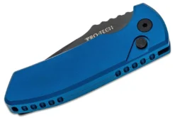 Protech Knives Les George SBR Black DLC Blue Handle Knife LG403-BLUE
