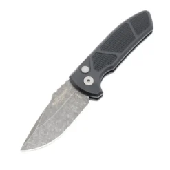 PROTECH KNIVES All Knife Brands Protech Les George SBR Acid Washed Knife Textured Black (2.6")