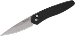 PROTECH KNIVES ProTech Newport Auto Knife Black (3" Stonewash) 3405 All Knife Brands