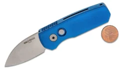 PROTECH KNIVES ProTech Runt 5 Blue Auto Knife Smooth Handle (USA) R5201