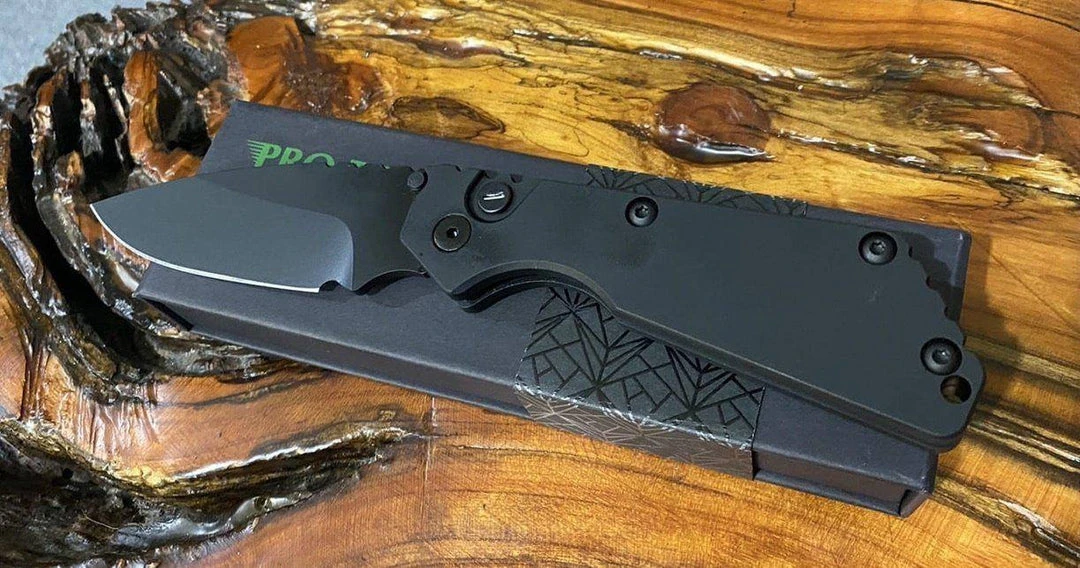 Cheapest 😍 PROTECH KNIVES Protech Strider SnG Auto 2403-OP Operator Black W/Tritium Button All Knife Brands 💯 3 PROTECH KNIVES Protech Strider SnG Auto 2403-OP Operator Black W/Tritium Button All Knife Brands