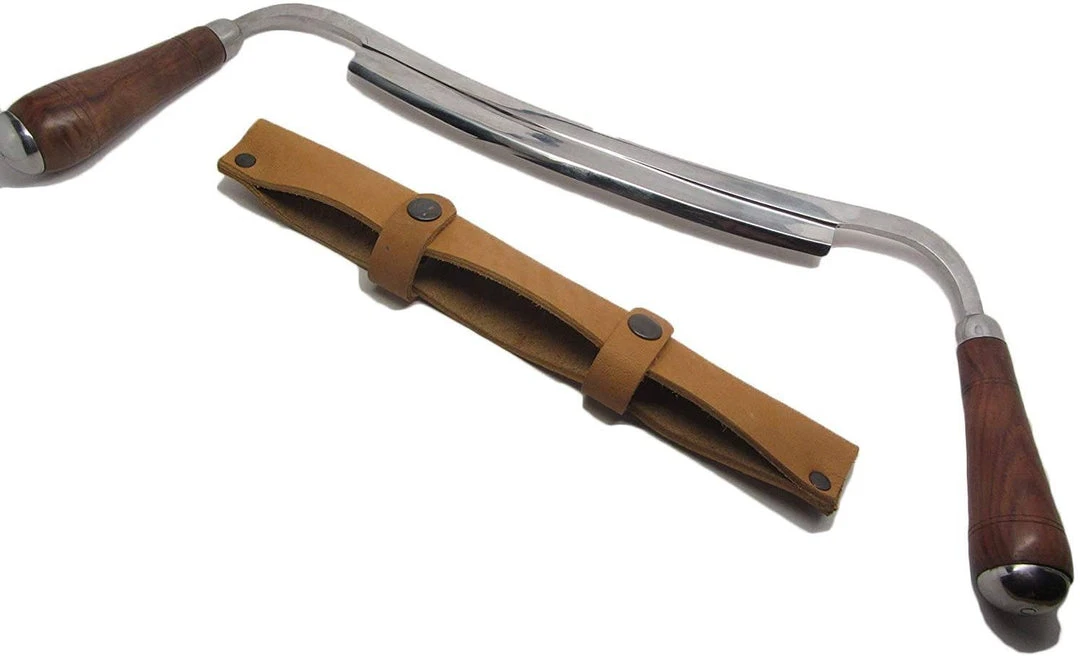 New 🔔 FLEXCUT Ramelson 10" Draw Knife W/ Leather Sheath Flexcut Knives 🎁 3 FLEXCUT Ramelson 10" Draw Knife W/ Leather Sheath Flexcut Knives