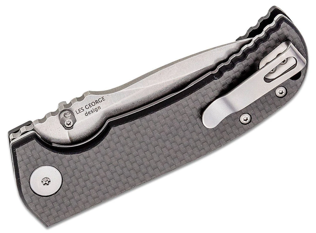 Best Pirce 🤩 SPARTAN BLADES Spartan Field Grade Les George Astor SFBL8CF Folding Knife 3.625" CTS-XHP 👏 5 SPARTAN BLADES Spartan Field Grade Les George Astor SFBL8CF Folding Knife 3.625" CTS-XHP