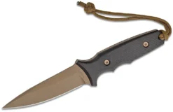 SPARTAN BLADES Spartan Harsey TT Tactical Trout Fixed Blade Knife 4.5" S45VN FDE