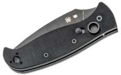 Spyderco Knives Spyderco Autonomy 2 C165GPBBK2 Auto Folding Knife LC200N Black DLC Blade