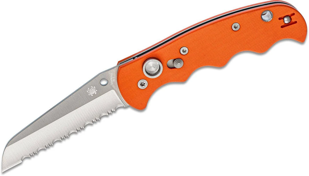 Best Pirce ๐ฅ Spyderco Autonomy C165GSOR Auto Folding Knife 3.65" H-1 Satin Serrated Blade, Orange โญ 3 Spyderco Autonomy C165GSOR Auto Folding Knife 3.65" H-1 Satin Serrated Blade, Orange