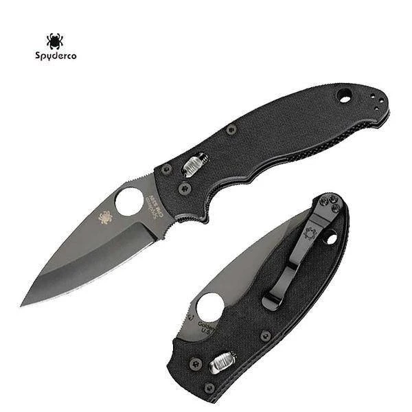 Brand new 🔥 Spyderco C101GPBBK2 Manix 2 Knife Tactical (3.375" Black) Spyderco Knives ❤️ 7 Spyderco C101GPBBK2 Manix 2 Knife Tactical (3.375" Black) Spyderco Knives