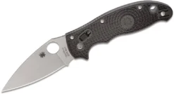 Spyderco Manix 2 Knife Plain Blade Black Handles Spyderco Knives