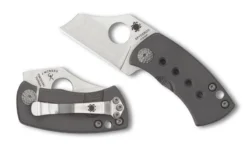 Spyderco McBee Folding Knife With 1.52" CTS XHP Stainless Steel Blade And Premium Titanium Handle - PlainEdge - Spyderco Knives