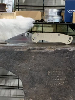 Discount 🌟 Spyderco Paramilitary 2 C81MPCW2 Folding Knife 3.47" CruWear Canvas Micarta Spyderco Knives 🥰 18 Spyderco Paramilitary 2 C81MPCW2 Folding Knife 3.47