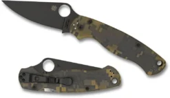 Spyderco Knives Spyderco Paramilitary 2 Knife S30V Digital Camo Handles - C81GPCMOBK2