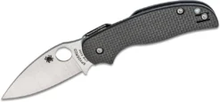Spyderco Sage 5 Folding Knife 3.03" S30V Satin Plain Blade, Carbon Fiber - C123CFPCL Spyderco Knives
