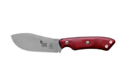 TOPS KNIVES All Knife Brands TOPS CPCKFE-01 Camp Creek Fire Edition Tumbled S35VN Red Black G10 Fixed Blade