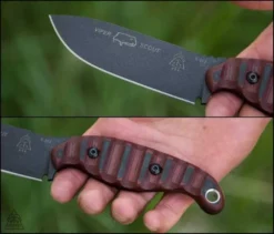 TOPS KNIVES TOPS Viper Scout Fixed Knife USA (Red Handles)