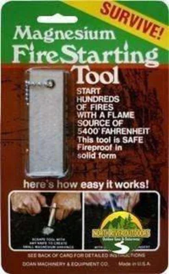 USA Made Doan Magnesium Fire Starting Tool Fire Starters