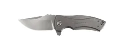 Zero Tolerance 0900 Les George Flipper 2.7" S35VN Stonewashed Blade, Titanium Handles