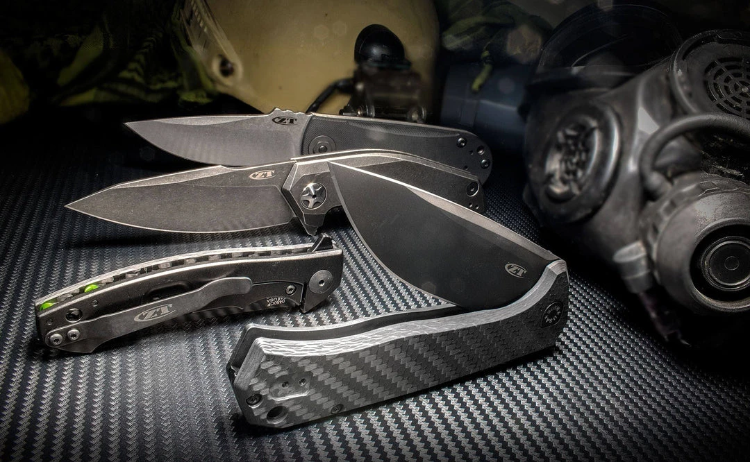Outlet ๐ ZERO TOLERANCE ZT 0450CF Flipper 3.25" S35VN Black Blade Knife (USA) ๐ 7 ZERO TOLERANCE ZT 0450CF Flipper 3.25" S35VN Black Blade Knife (USA)
